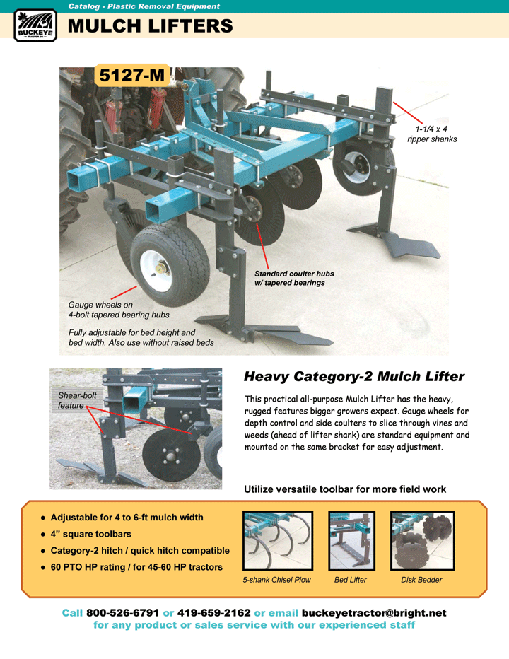 Buckeye Tractor Online Catalog Page 1304 Mulch Lifters
